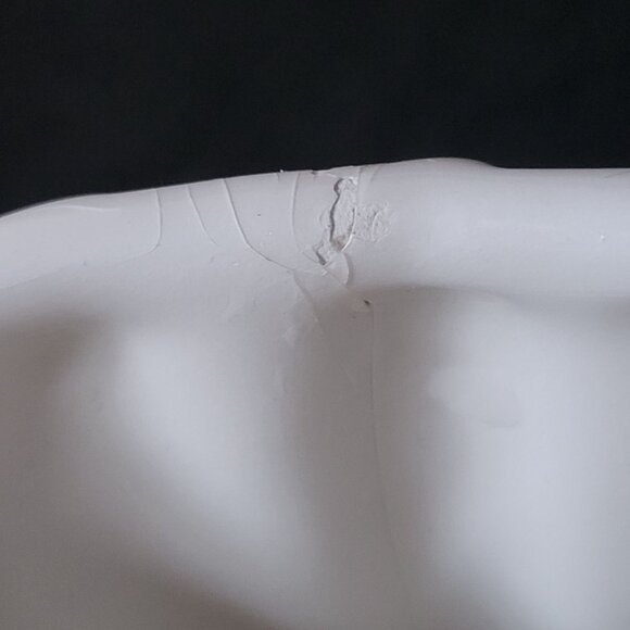 Vintage Italian White Ceramic Asparagus Pitcher With Bow Design *Read - Picture 8 of 9